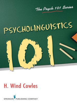 cover image of Psycholinguistics 101